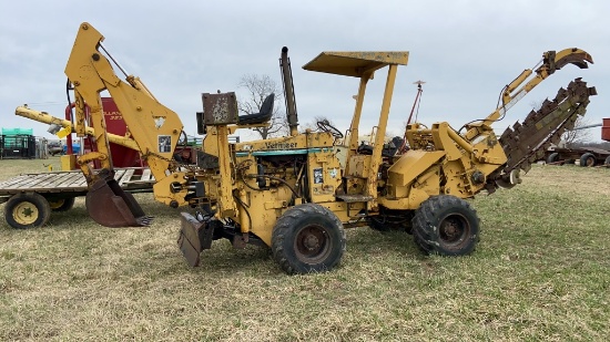 Vermeer M-455A Trencher, 6 Ft. Arm, Backhoe and Blade