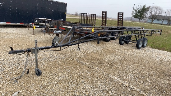 Hoosier TA700N Pontoon Trailer, Lights and Wiring Need Work