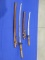 Replica Samurai Swords Set of matching replica Samurai swords, some corrasion on blades, no markings