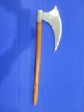Replica Battle Ax Replica battle ax, wooden handle and measures 27