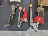 Lee & Herters Reloading Presses Comes with a Lee brand turret press, a small single phase hand press