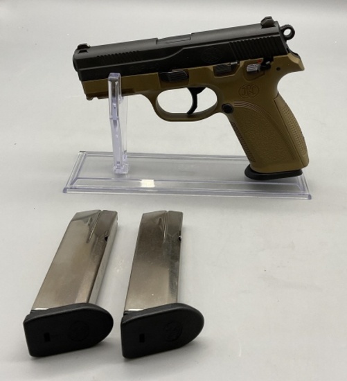 FNH, FNP-40, 40S&W, Pistol, 2 Extra Mags and