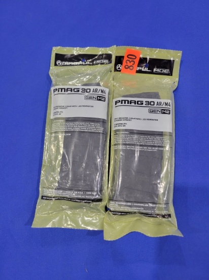 (2) Pmag AR/M4 Magazines