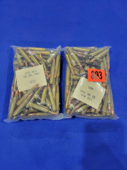 (200) Rounds of FMJ 223 Ammo