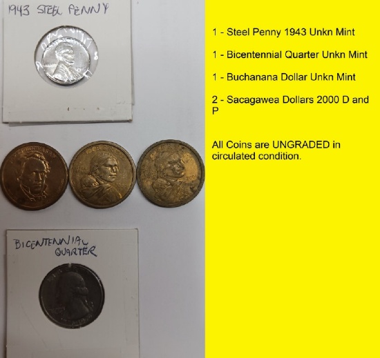 Kick Start Set of 5 collector Coins