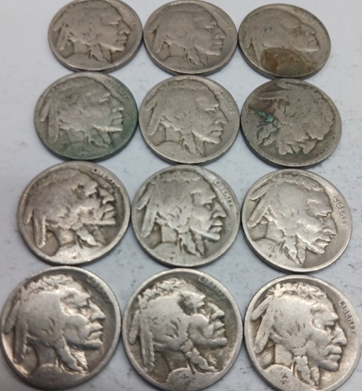 Buffalo Nickels QTY 12