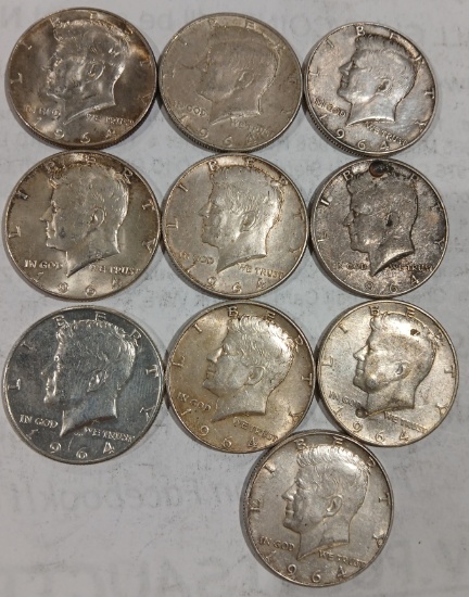 Kennedy Half Dollars 10 TIMES THE MONEY