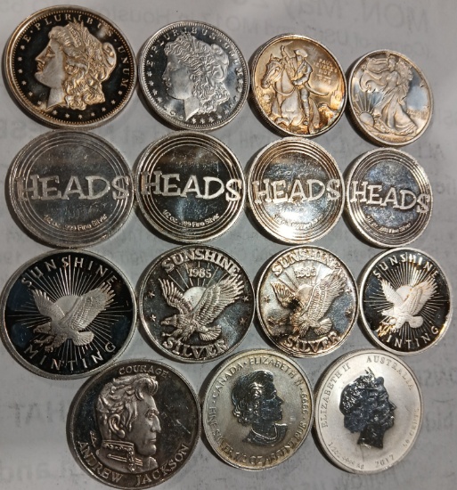 Half Oz..999 Pure Silver Coin 15 TIMES THE MONEY