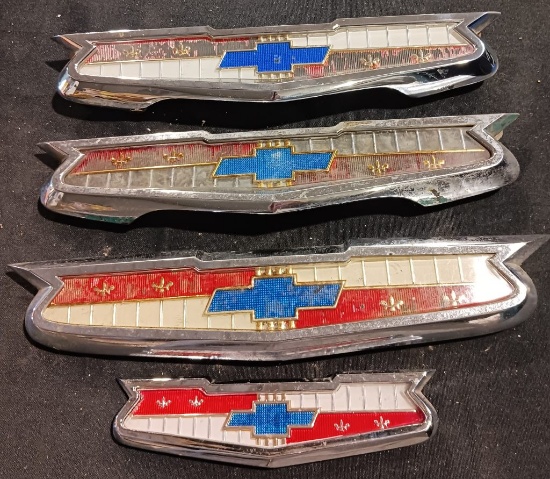 Mixed 1955-57 Chevrolet Emblems QTY 4