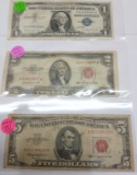 Currency Collector SET of 3 Bills