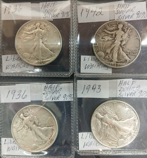 Liberty Half Dollars 1936-1943 TIMES THE MONEY**