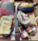 Lot hand woven textiles and items