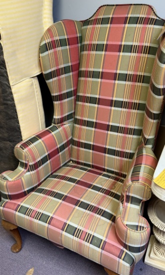 Wing back chair - missing cushion