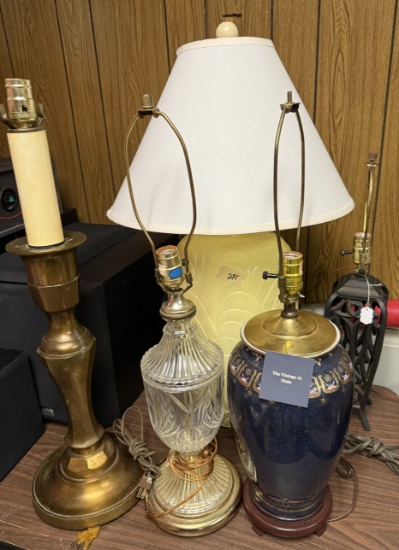 Lot misc lamps