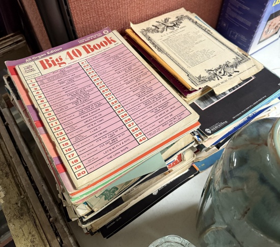Lot misc sheet music. Mostly choral