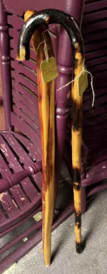 2 walking sticks