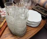 Lot snack plates and cups
