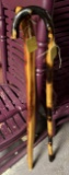 2 walking sticks