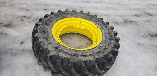 14.9R28 tire on JD rim