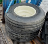 (2) 12.5x15 implement tires on rim - new