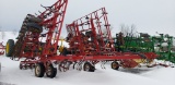 Kongsgilde 5 bar 32' field cultivator with rolling baskets, nice