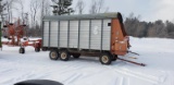 Meyer forage wagon side unload