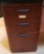 Small wooden filing cabinet