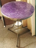 Round metal table