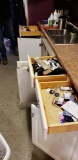 Contents of (3) drawers and (3) cabinets