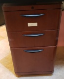 Small wooden filing cabinet