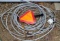 No. 12 Copper wire in rubber flex conduit - approx 100'