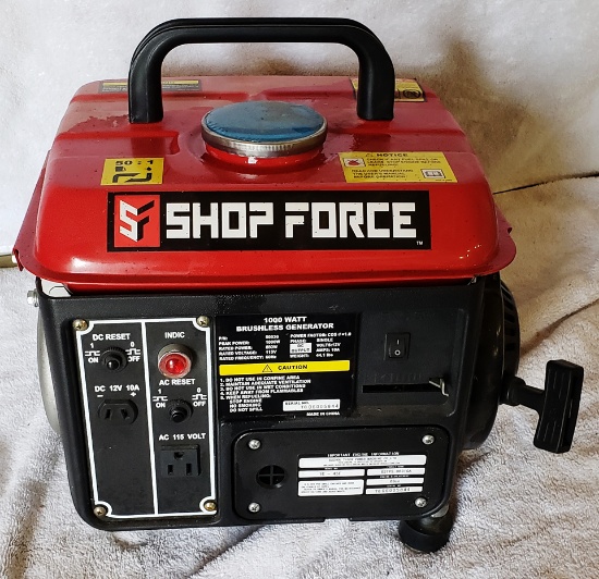 Shop Force 1000 watt, 2 hp Generator, has broken foot