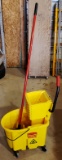Rubbermaid mop bucket with mop