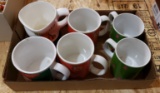 (6) Garfield Holiday mugs