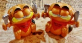 (2) Garfield 'feed the kitty' coin banks