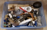 Box of misc plumbing parts