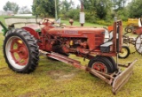Farmall H with front blade