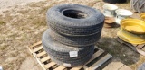 (4) 8.25R15 tires
