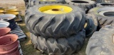 Pair of 20.8x34 mounted tires on rims