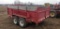 2008 Legend dump trailer 12', tandem axle, ramps