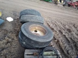 4 11r22.5 truck tires on rims