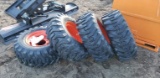Set of 4 new Bobcat tires on rims