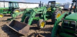 John Deere 2755 tractor 2wd, diesel, JD 245 loader with bucket, ROPS, 2 remotes, 3501 hrs, nice trac