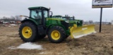 John Deere 7280R tractor 4wd, Degelman front blade, 620 75R30 fronts, 710 75R42 rears, quick hitch,