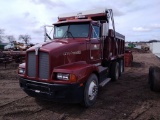 1994 Kenworth T400 tandem axle dump truck Cummins, air ride, roll tarp, air brakes