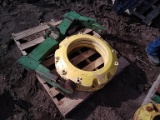 John Deere wheel weights sells as one no quick hitch