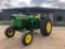 John Deere 3020 side console - diesel, wide front 2 owner tractor, sold by Voelker Implement new, 70
