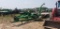 John Deere 3970 pull type forage harvester with green 2 row corn head, green spout