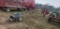 hay bale conveyer on transport