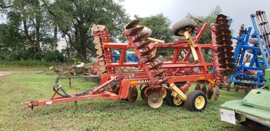 Krause 7400 disk rock flex, rear hitch, lights